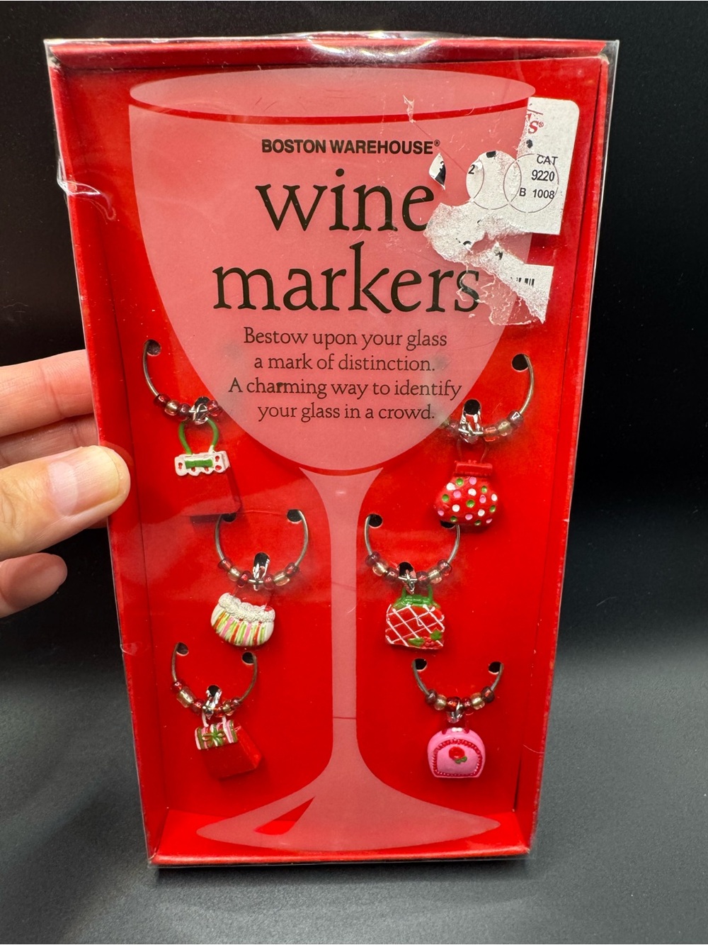 Boston Warehouse Red Wine Markers Pack